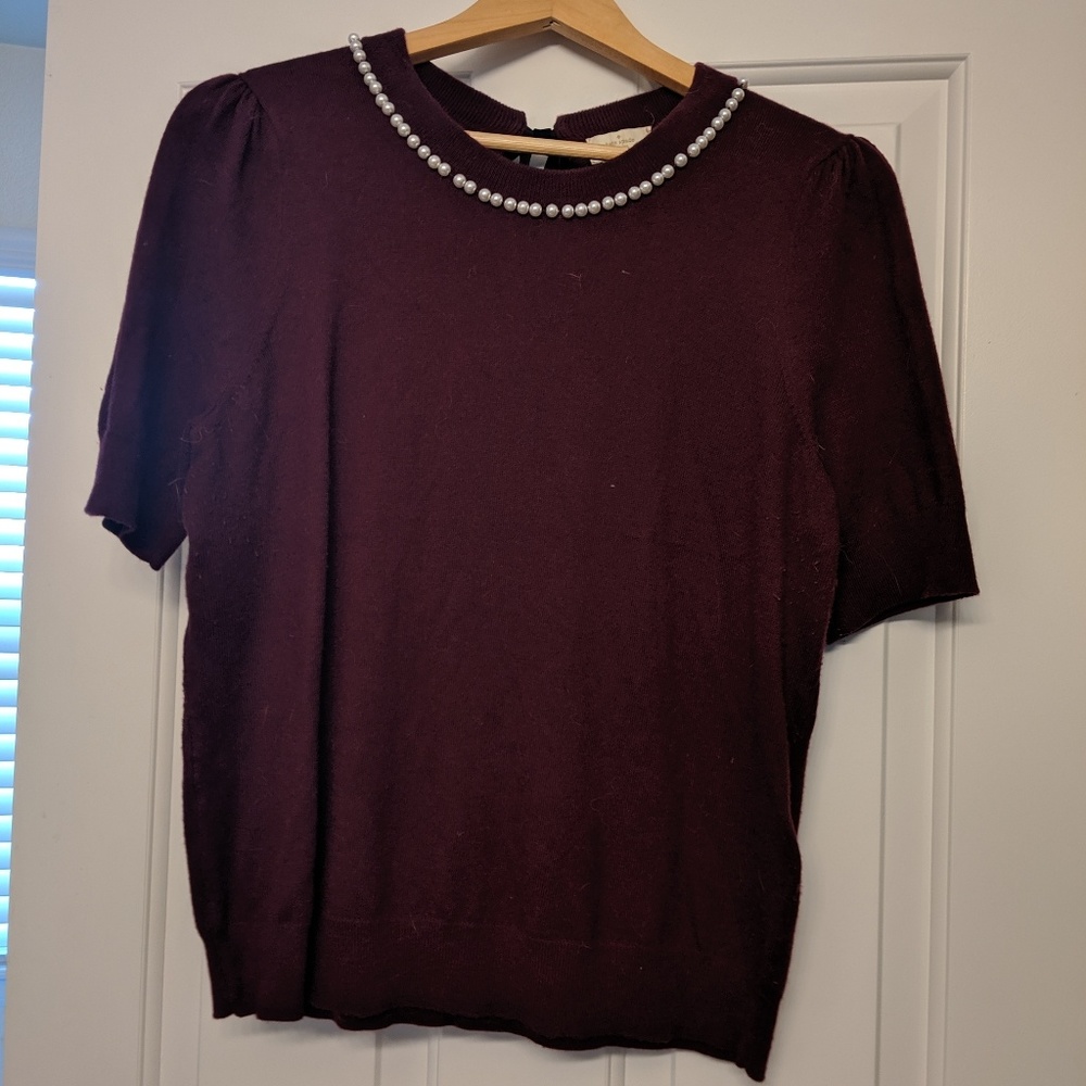 Kate Spade Embellished Pearl Sweater